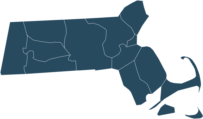 A map of Massachusetts
