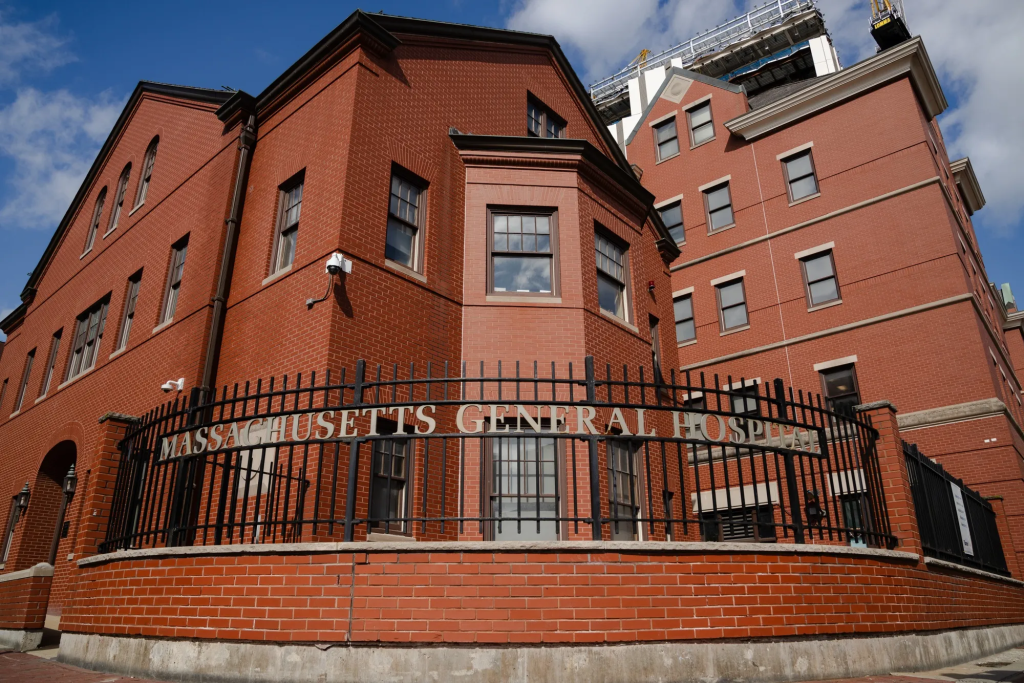 A sign for Mass General Hospital