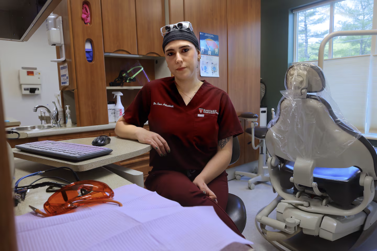 A doctor in a medical office