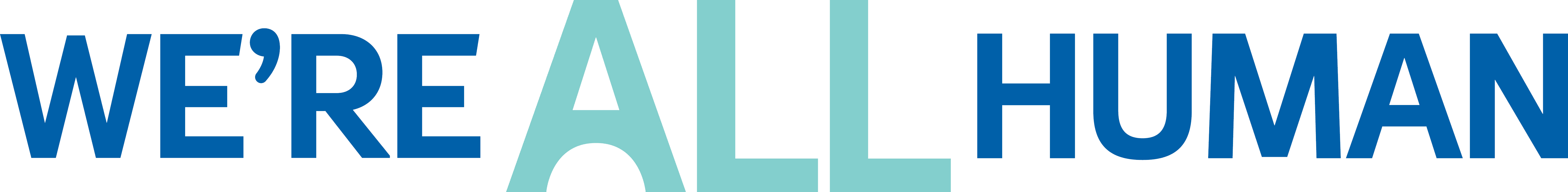 A logo that says We're all Human