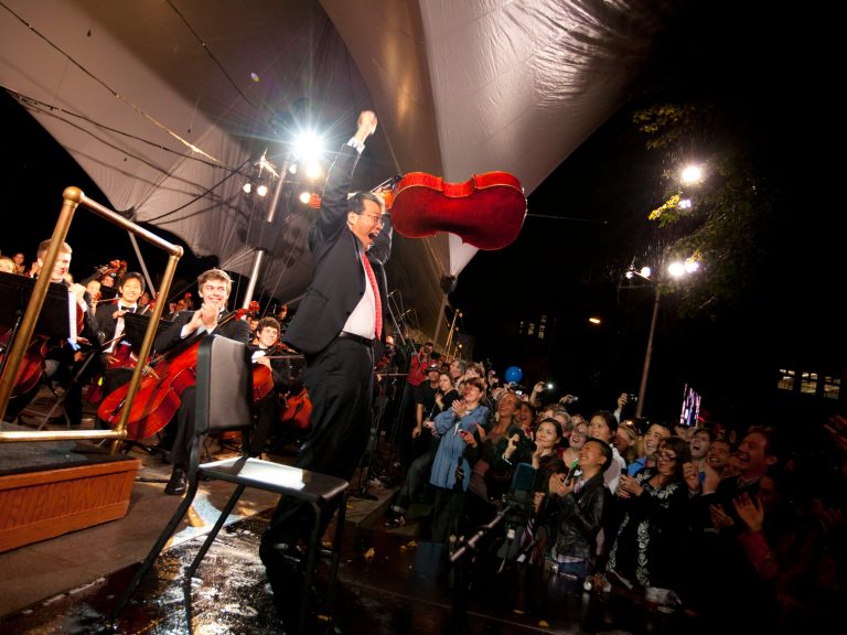 Cellist Yo-Yo Ma celebrated the 375th birthday of Harvard University