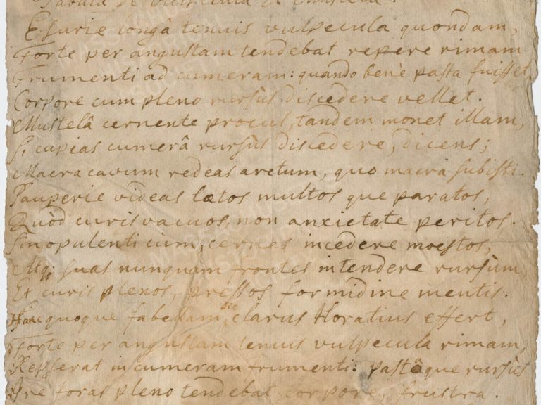 Fable of the Fox and the Weasel