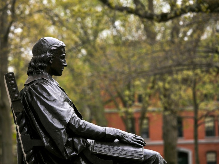 John Harvard statue