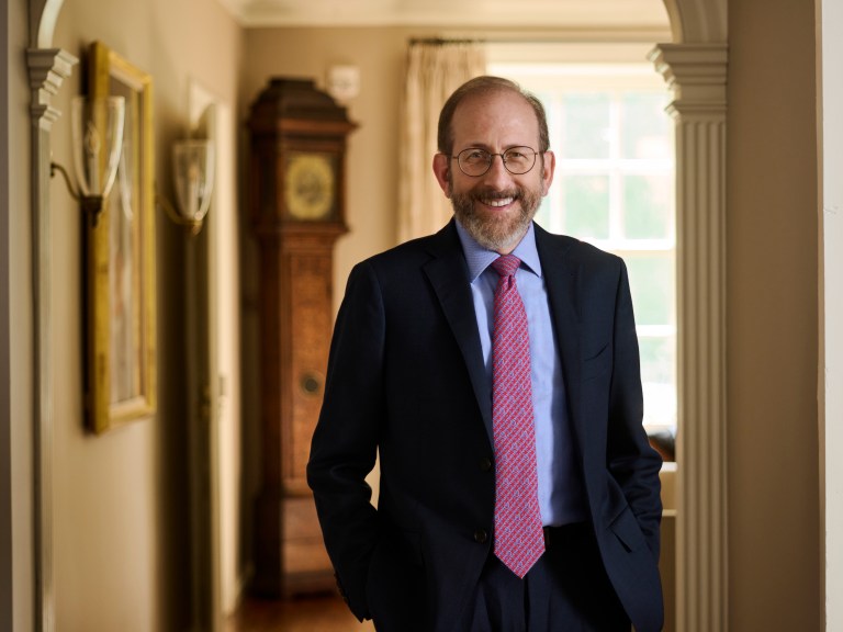 Harvard President Alan Garber smiling