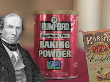 A collage of Baking powder and Eben Horsford